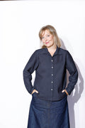 Feminin YaccoMaricard skjorte i Dark navy