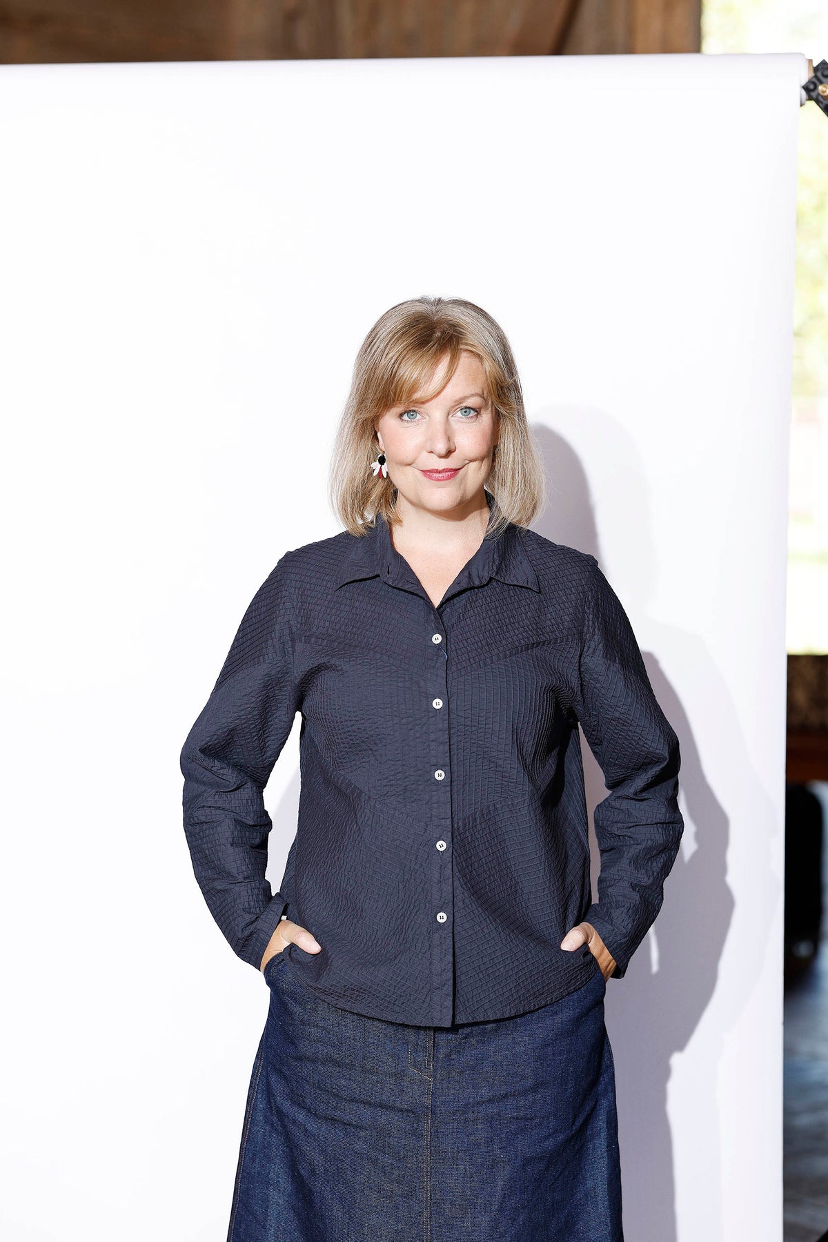 Feminin YaccoMaricard skjorte i Dark navy