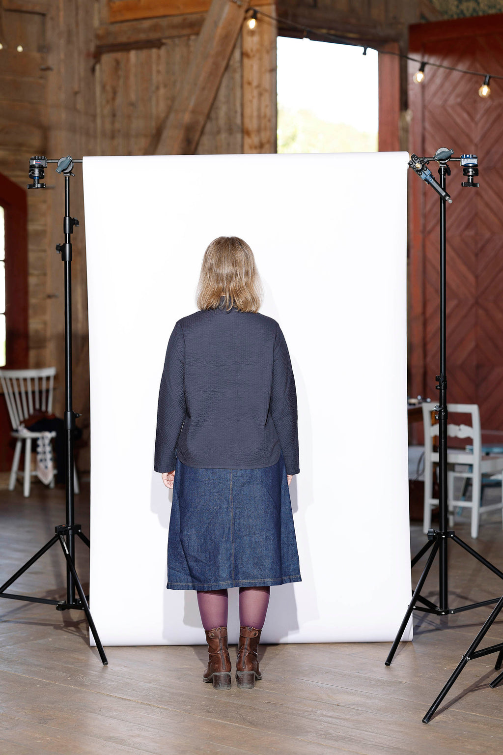 Feminin YaccoMaricard skjorte i Dark navy