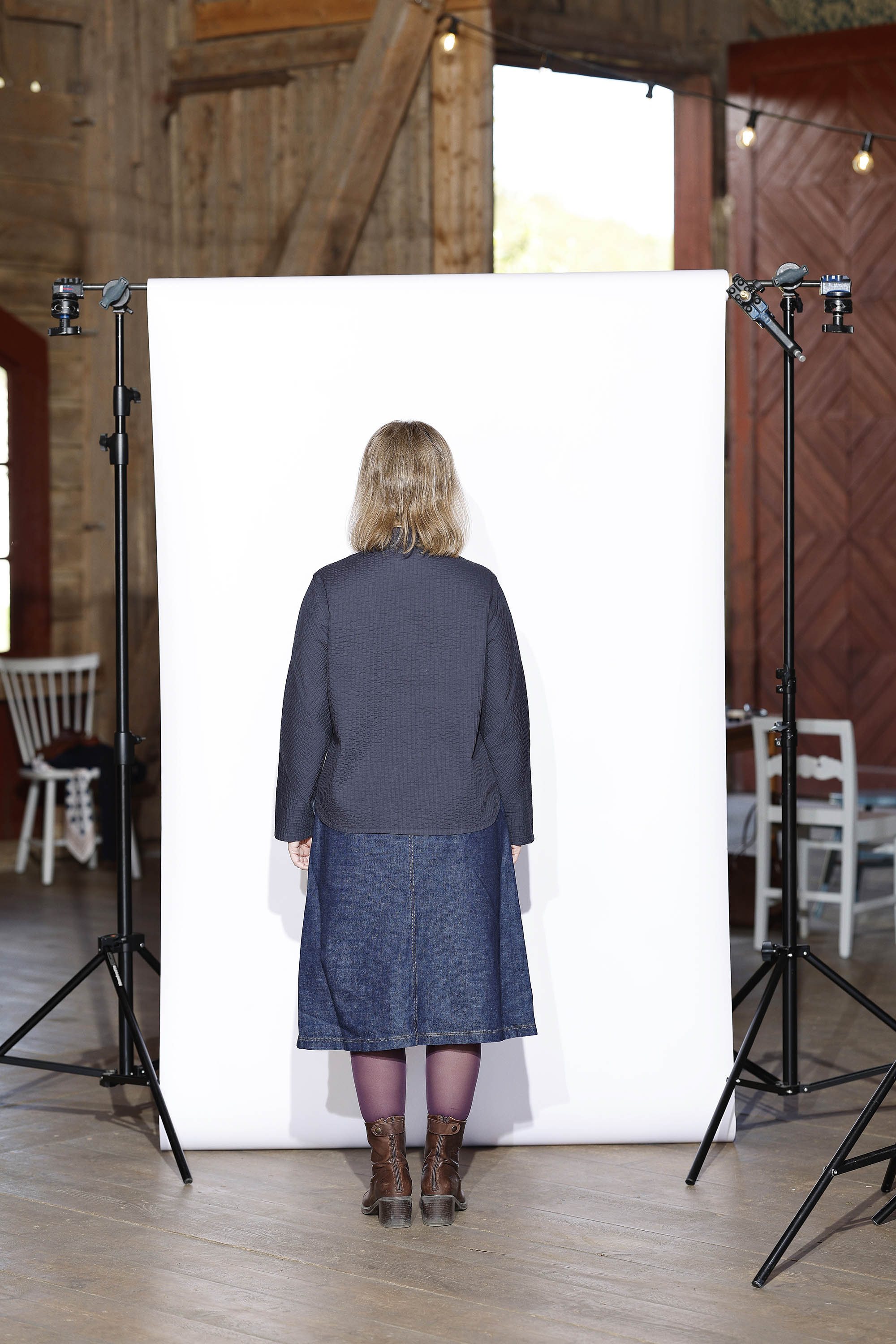 Feminin YaccoMaricard skjorte i Dark navy