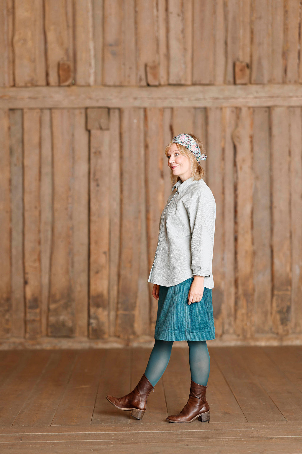 Dusty aqua Feminin YaccoMaricard skjorte