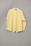 Yellow YaccoMaricard shirt with asymmetrical closure