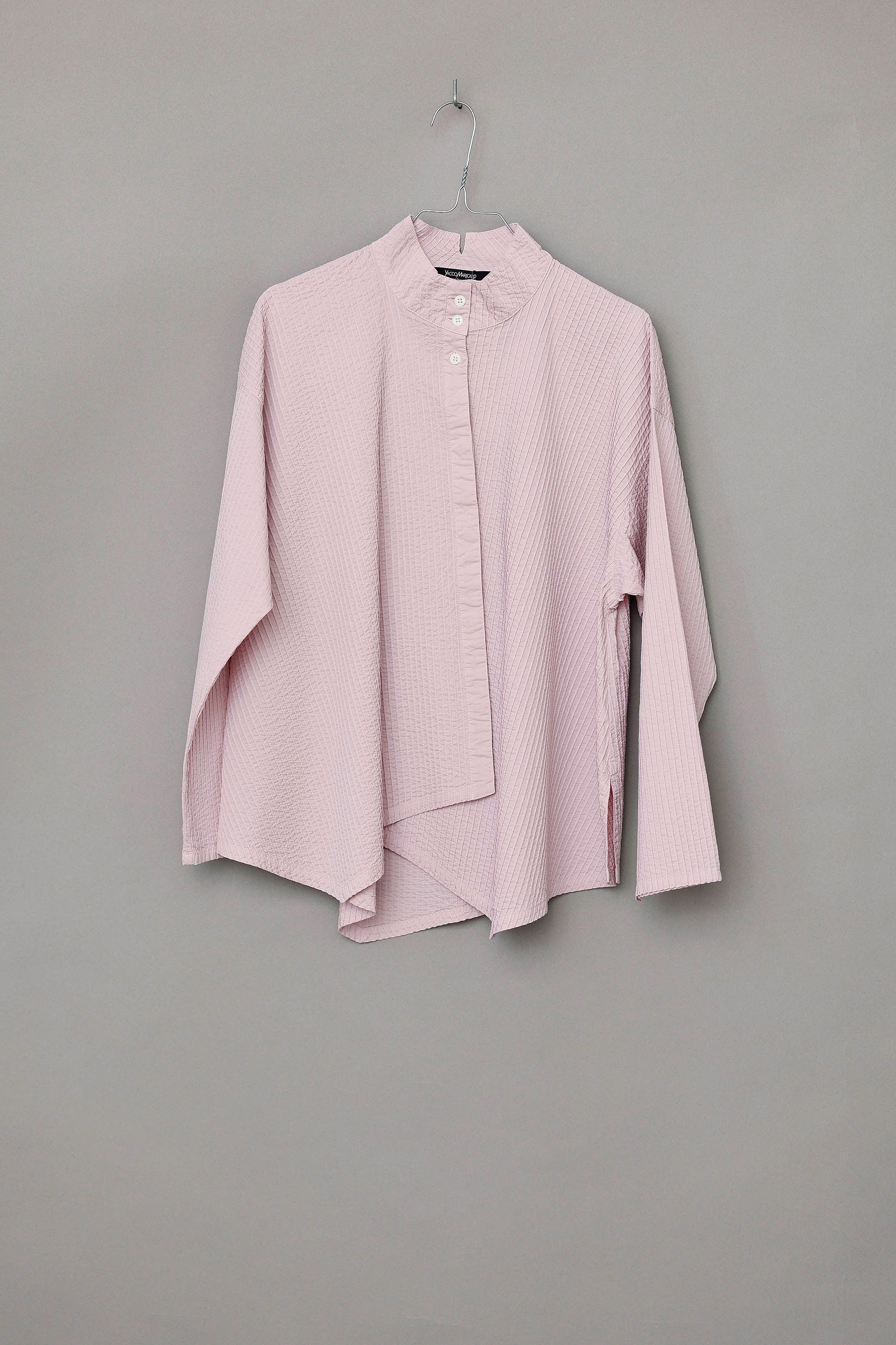 Rose YaccoMaricard shirt with asymmetrical fastening