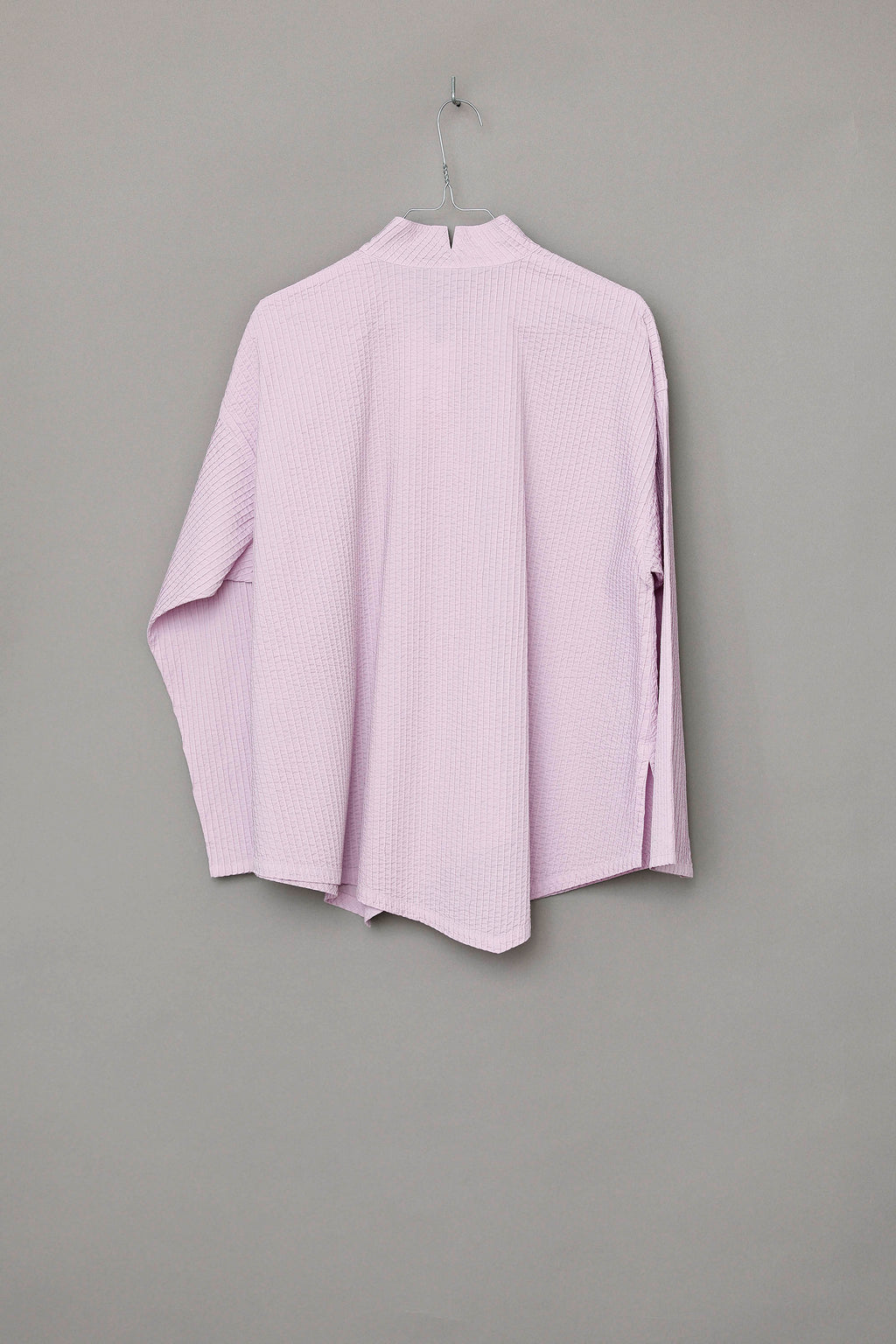 Dusty lavender YaccoMaricard shirt with asymmetrical fastening