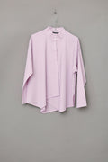 Dusty lavender YaccoMaricard shirt with asymmetrical fastening