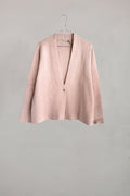 Pink cardigan in a heavy cotton knit from Mansted.