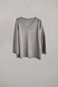 Grey summer knit in linen from Mansted