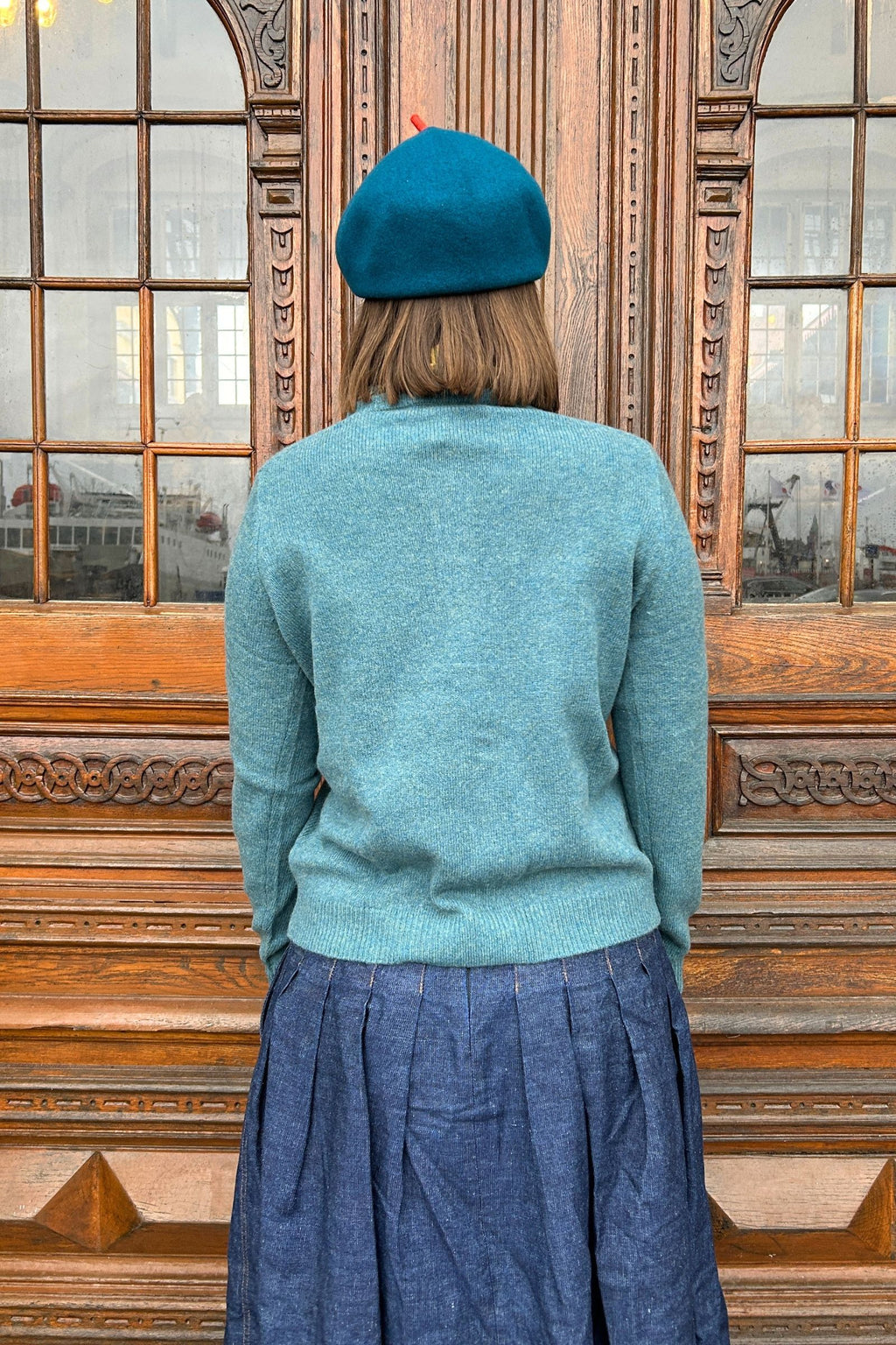 emerald farvet cardigan från Mansted