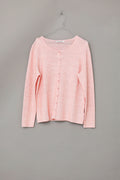 Melerad rosa cardigan från Mansted