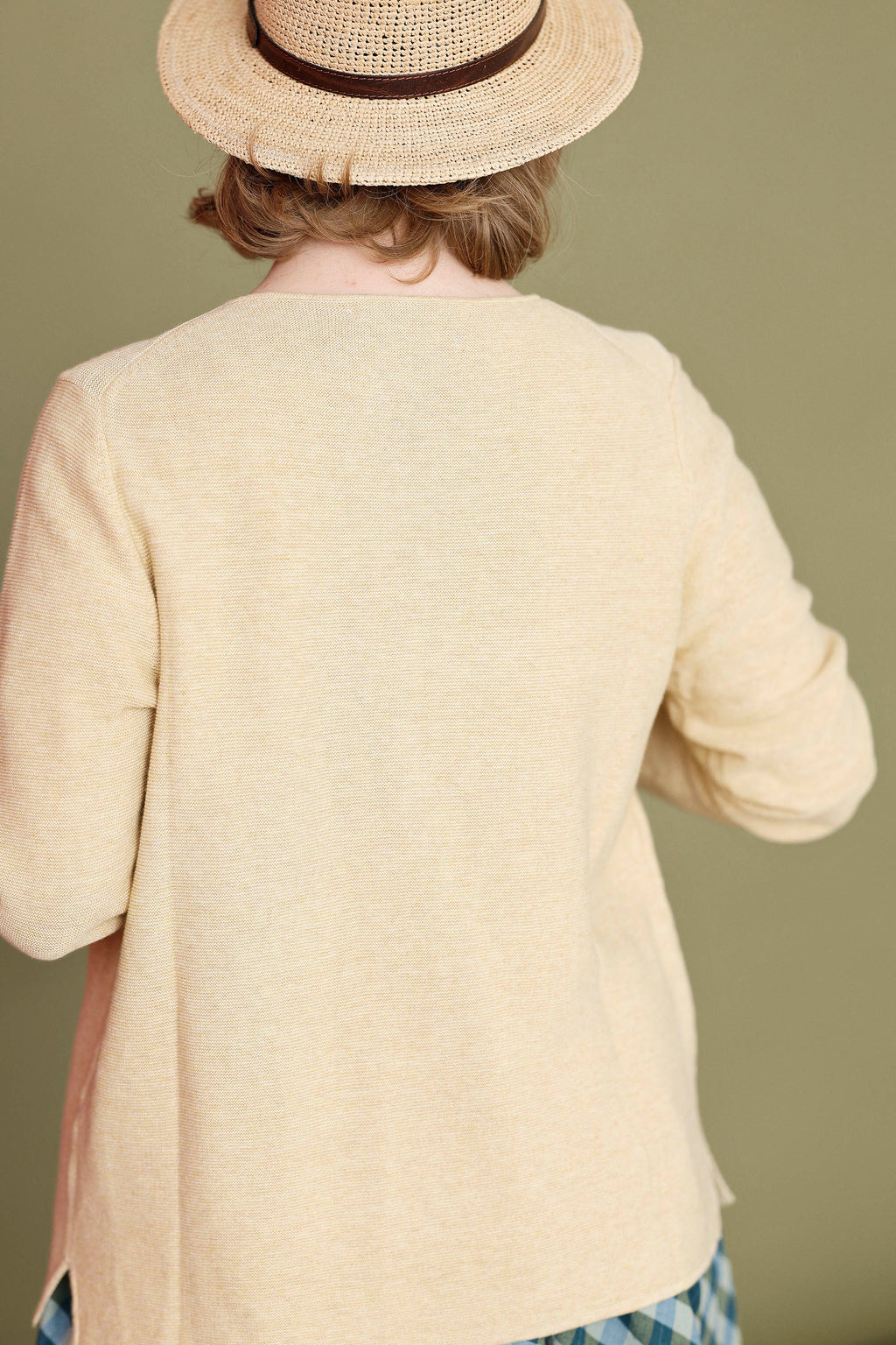 Pale yellow cardigan from Mansted