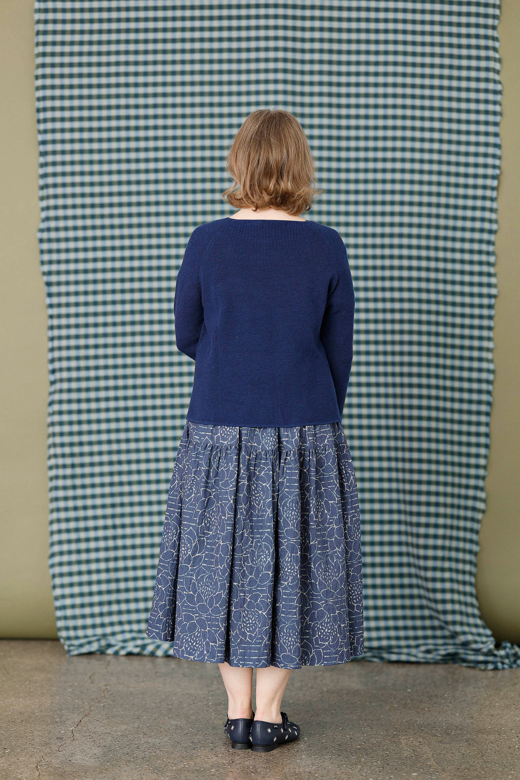 Blue cardigan from Mansted