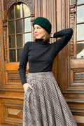 Charcoal colored high-necked sweater