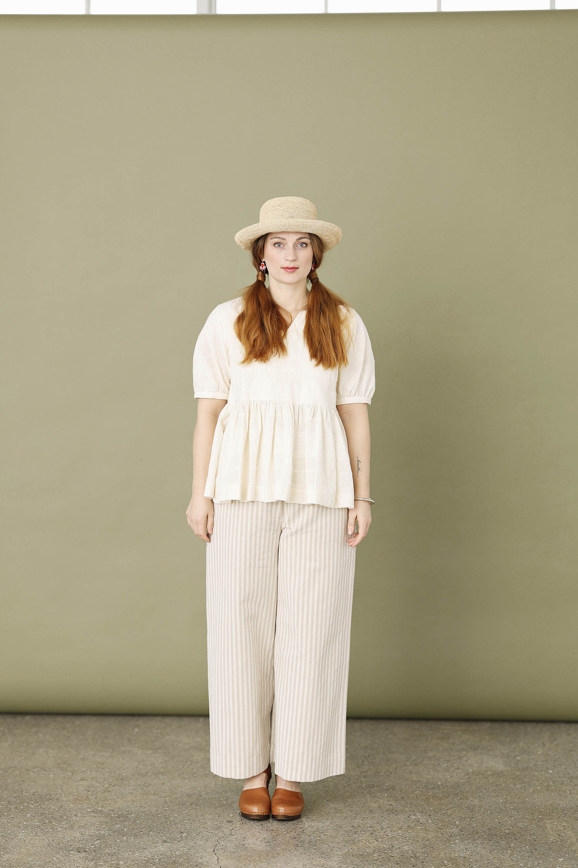 Cute little white cotton blouse