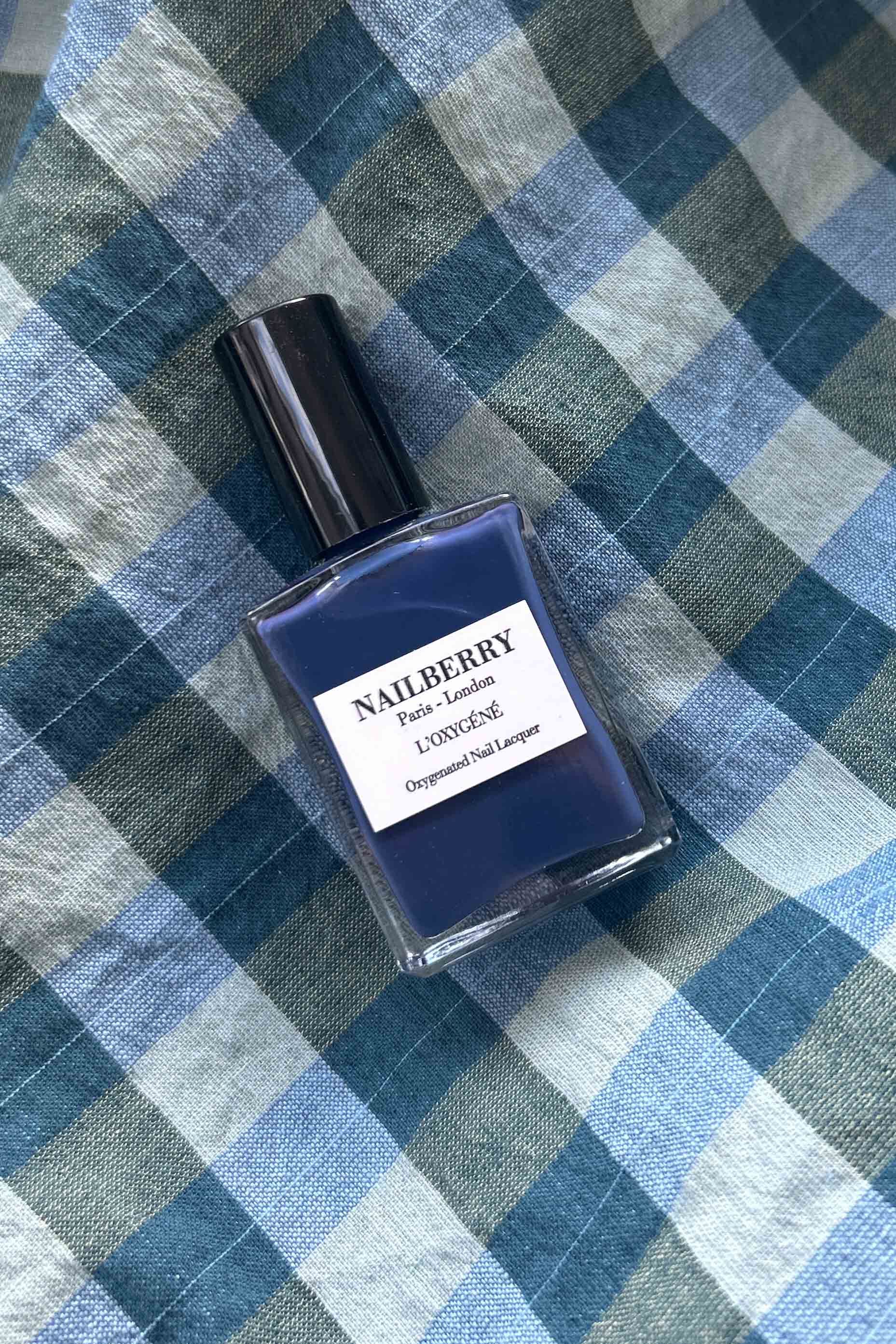 Dark blue nail polish from Nailberry
