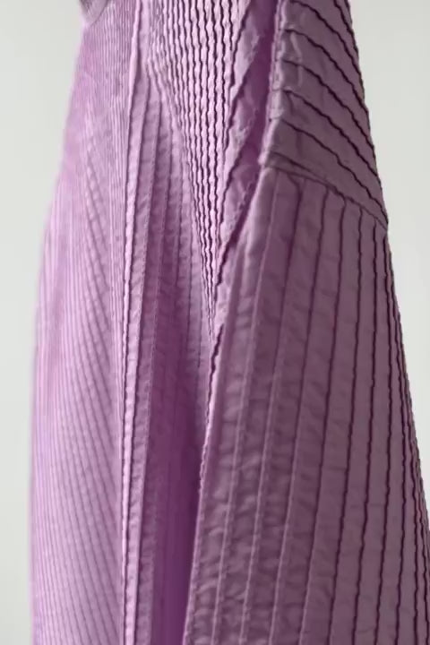 Dusty lavender YaccoMaricard shirt with asymmetrical fastening