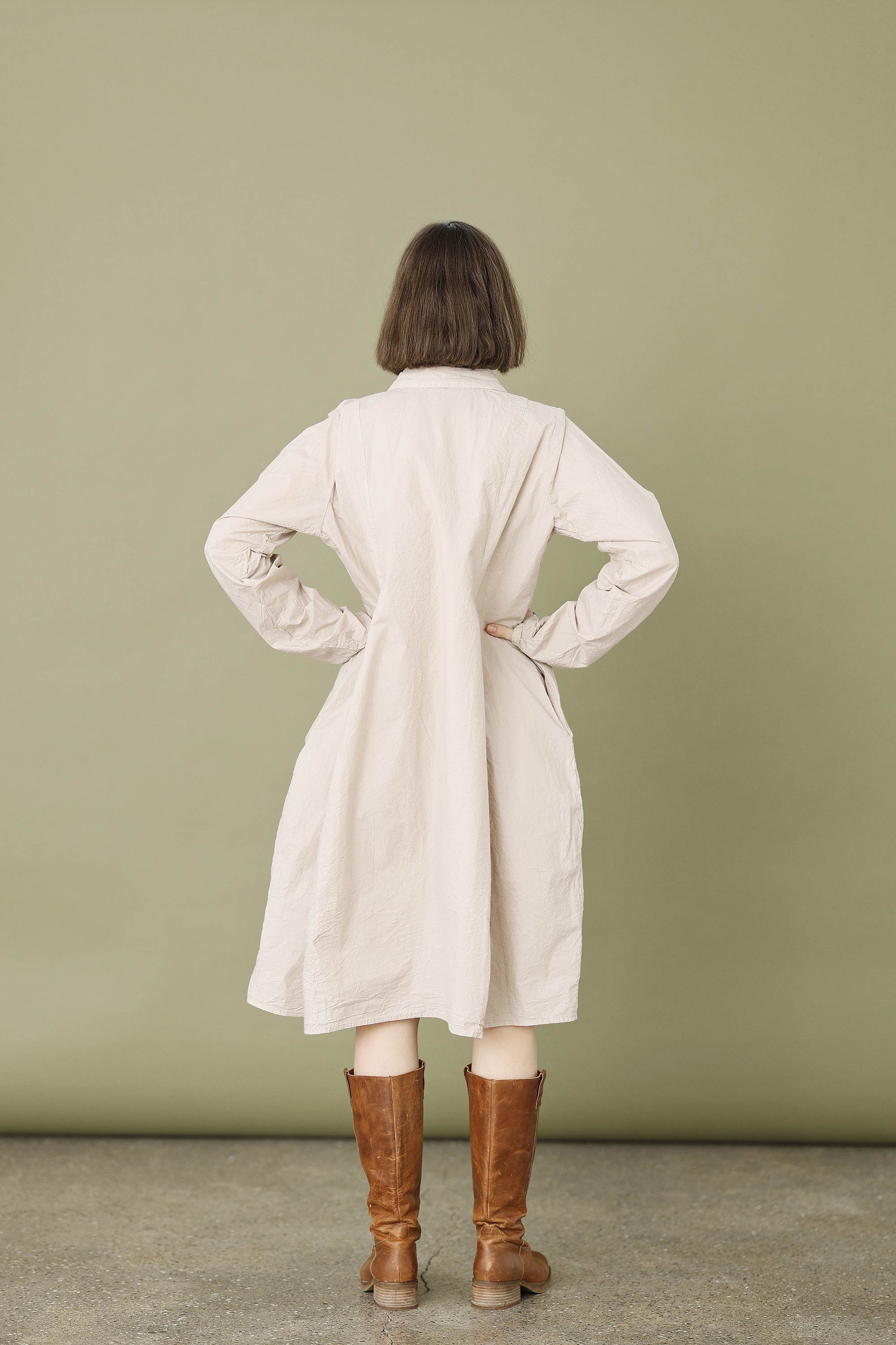 Cool cremefarvet skjortekjole fra Privatsachen