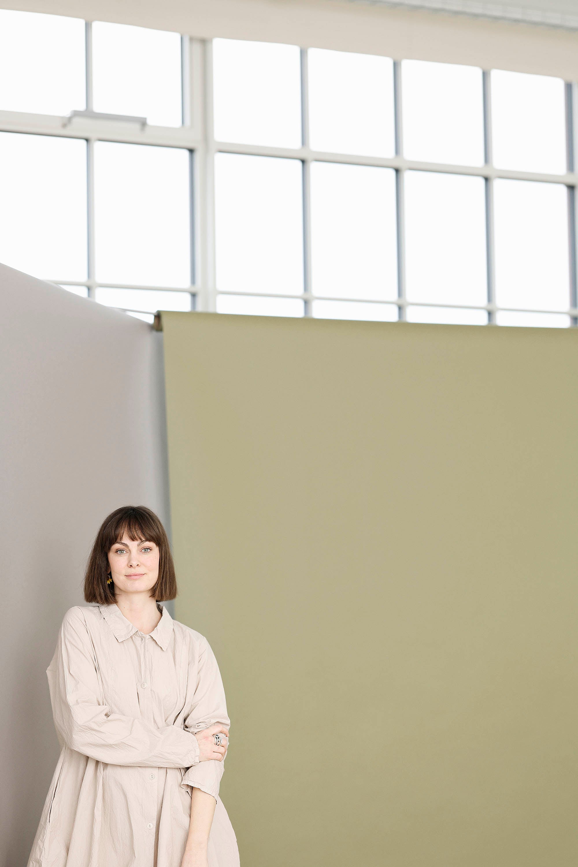 Cool cremefarvet skjortekjole fra Privatsachen