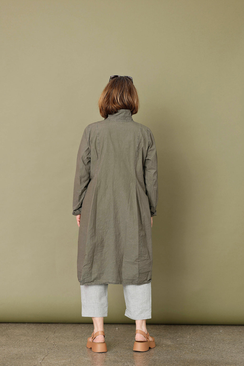 Cool støvet grøn skjortekjole fra Privatsachen