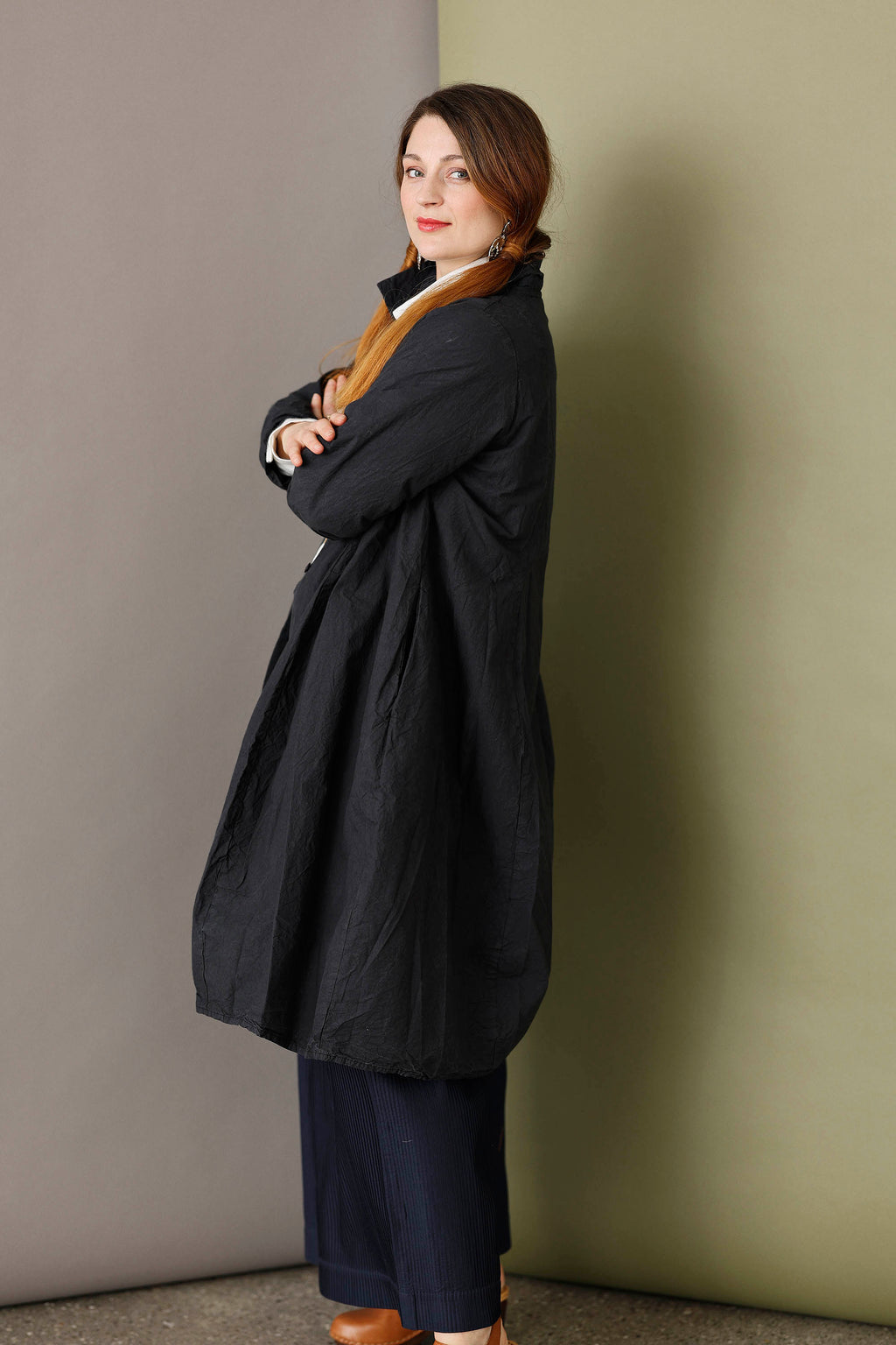 Cool antracitgrå skjortekjole fra Privatsachen