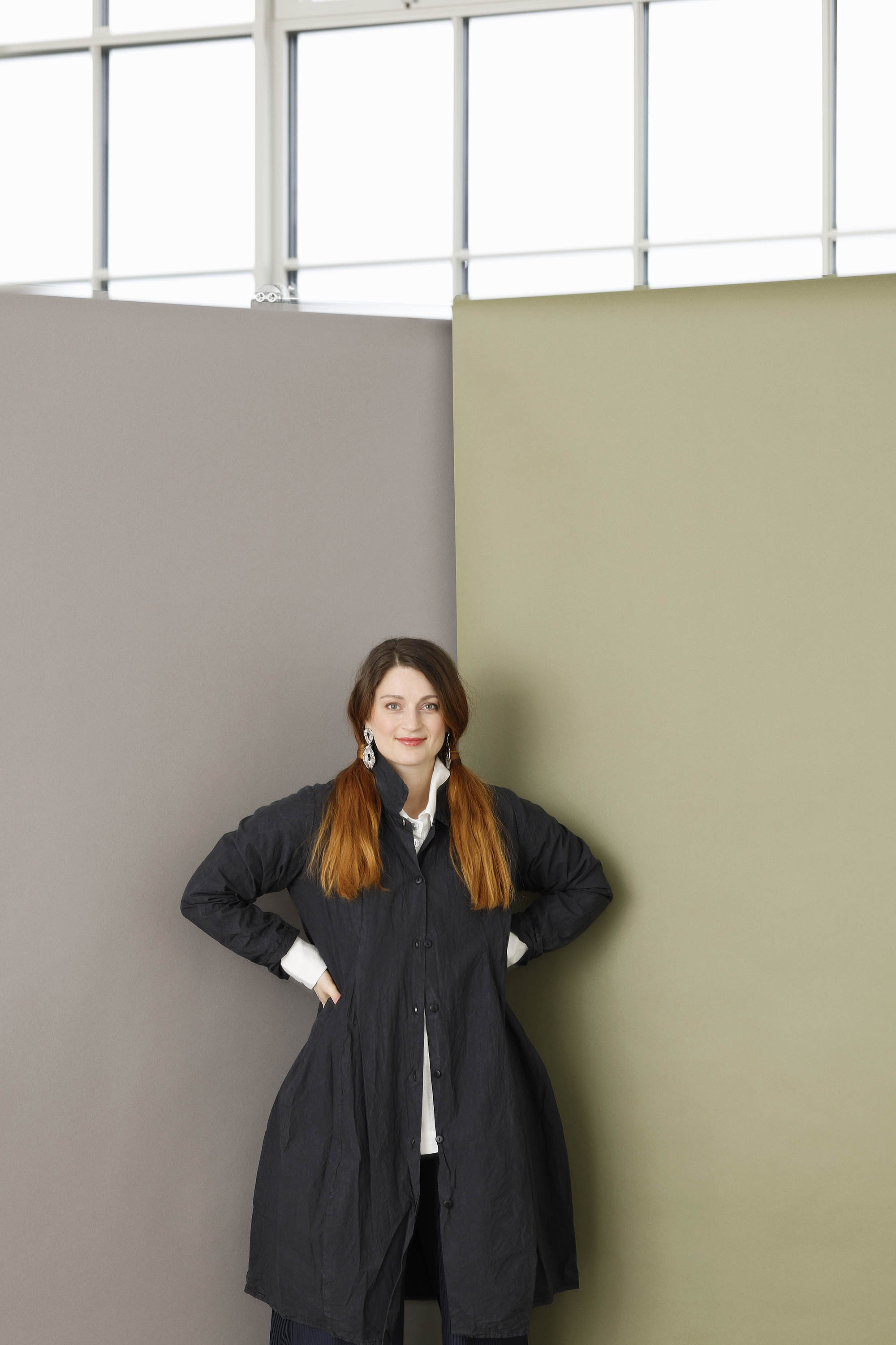 Cool antracitgrå skjortekjole fra Privatsachen