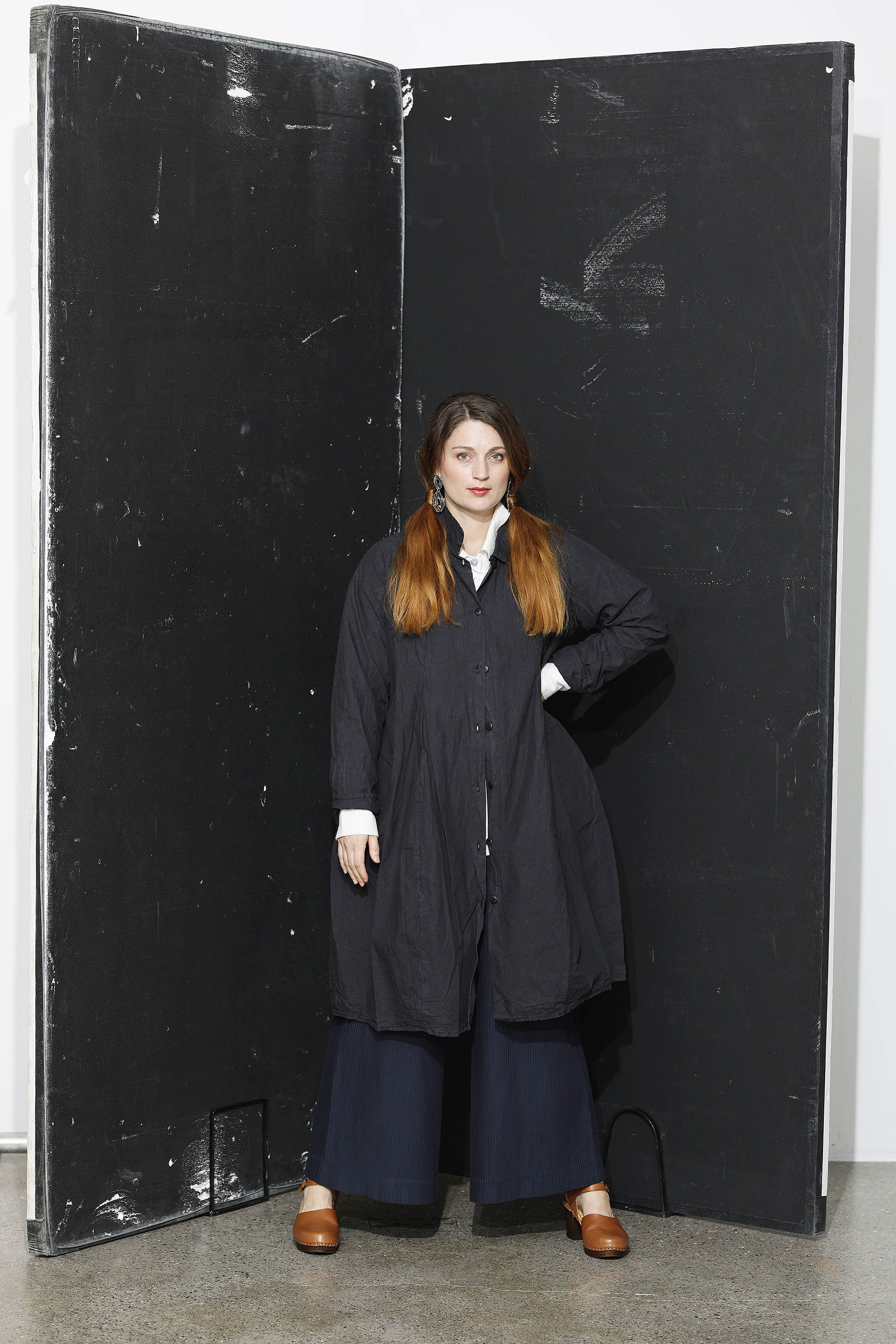 Cool antracitgrå skjortekjole fra Privatsachen