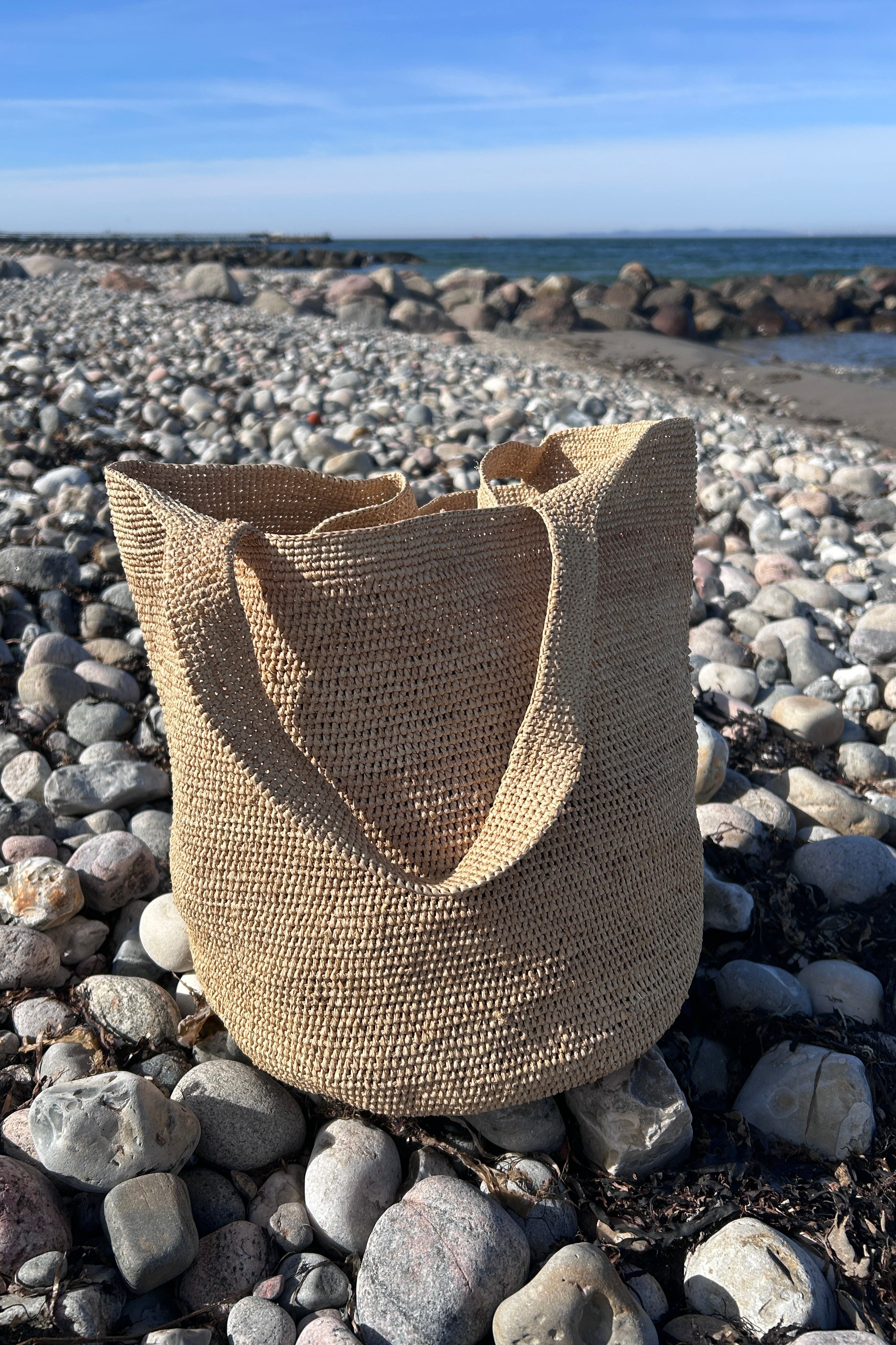 Cool naturfarvet shopper