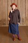 White YaccoMaricard shirt with asymmetric closure