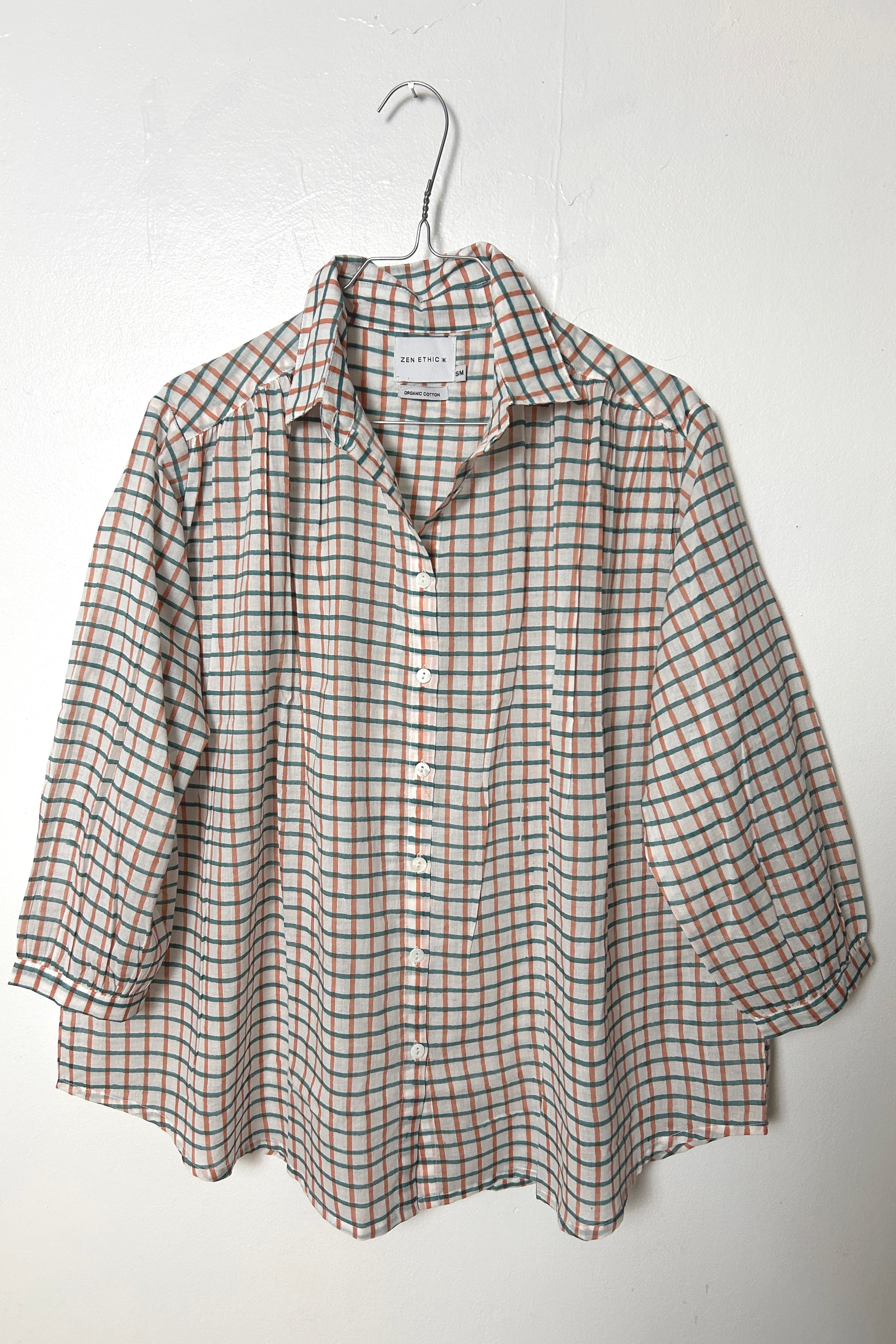 Cherry cream checkered shirt from Zen Ethic